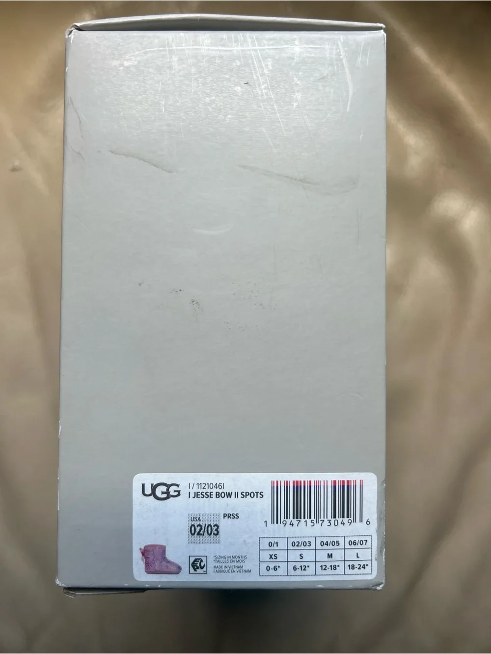 UGG Jesse Bow II Spots Pink Baby Boots